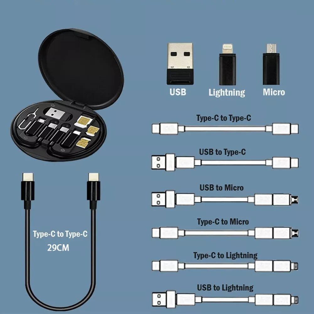 CAJA DE CABLES 9 EN 1 ADAPTADOR USB 🔌