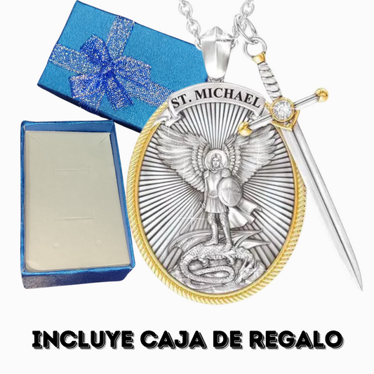 Collar Protector San Miguel Arcángel: Tu Escudo de Fe Contra la Adversidad