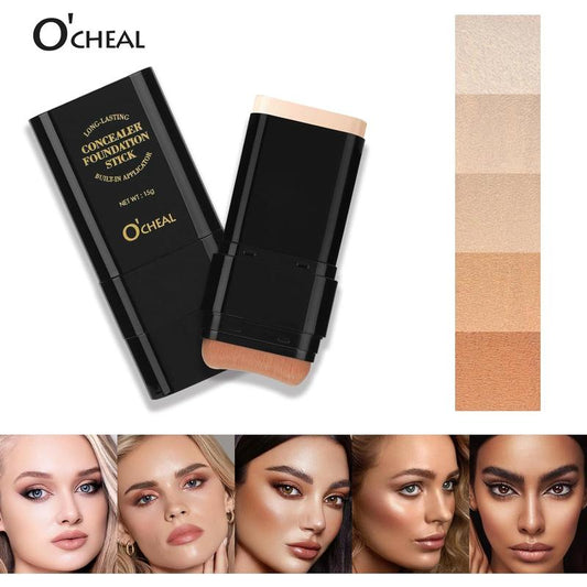 Base en Barra 2 en 1 con Brocha O’Cheal – Maquillaje Perfecto en Segundos