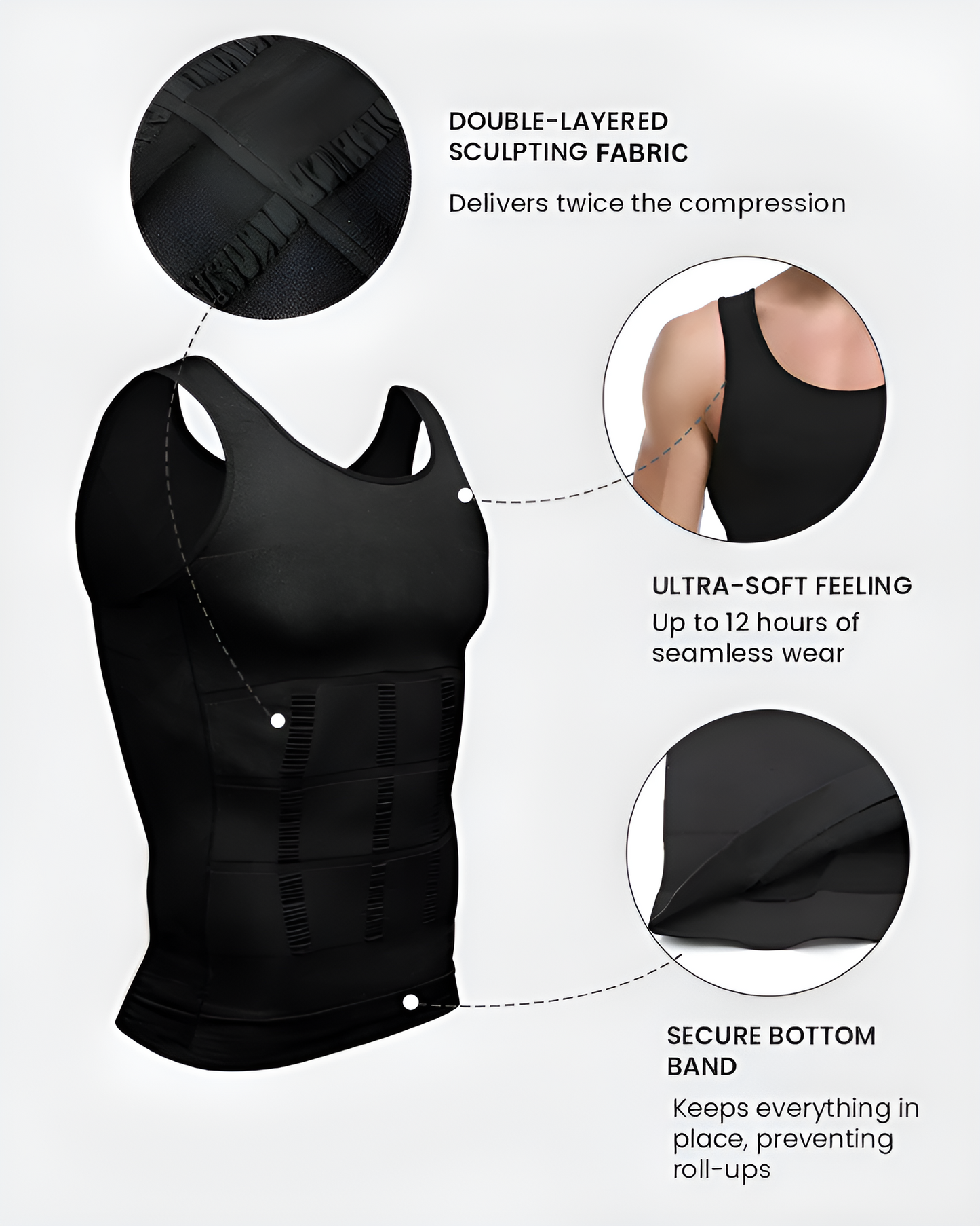 CAMISETA REDUCTORA PATA HOMBRES