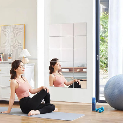 Espejos autoadhesivos con claridad HD (6 unidades, 30x30cm)