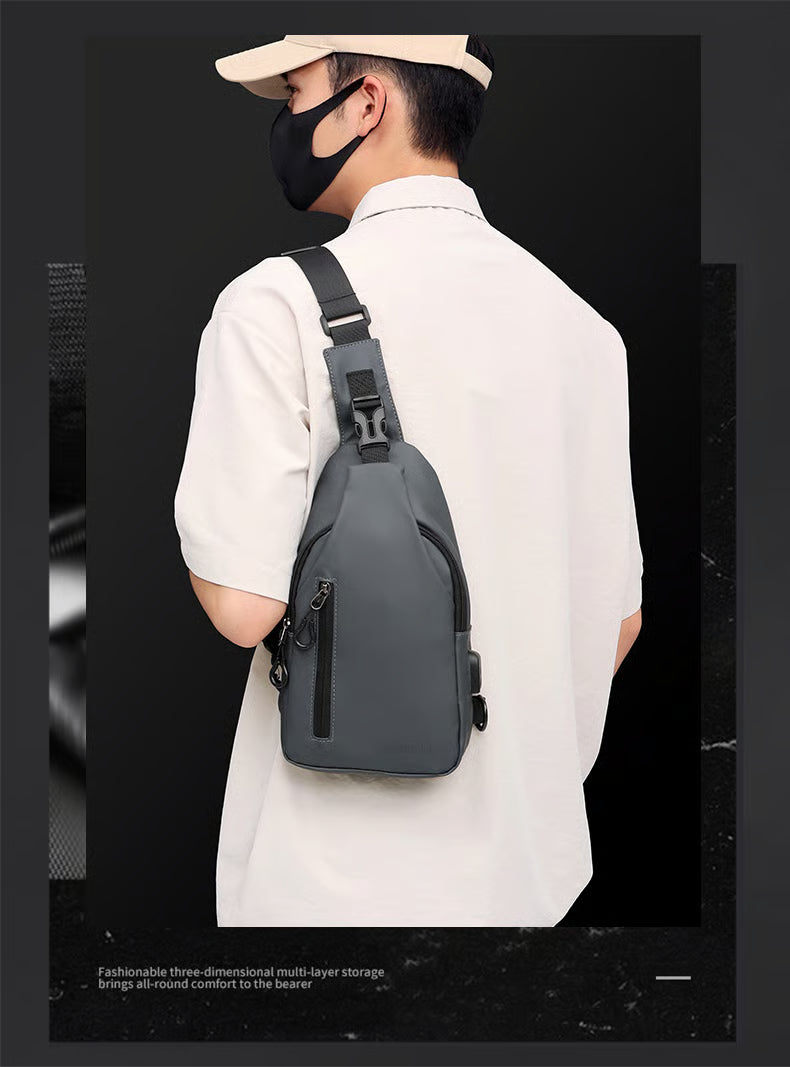 Sling impermeable con USB integrado: tu compañera ideal para ir ligero, seguro y conectado