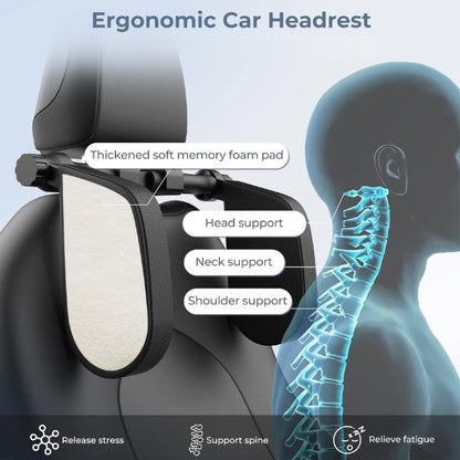 Conduce por Horas y Llega Como Nuevo: El Soporte Cervical Que Transforma Tu Silla del Carro.