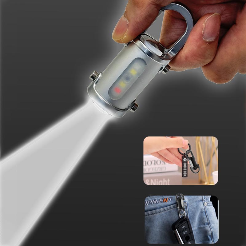 2X1 LINTERNA MINI LLAVERO SUPERBRILLANTE DE 1200 LM, RESISTENTE AL AGUA 🔦